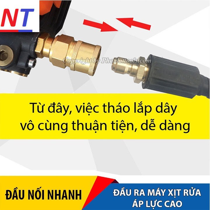 Bộ Khớp Nối Nhanh Cho Máy Xịt,Rửa Xe Gia Đình Tiện Dụng