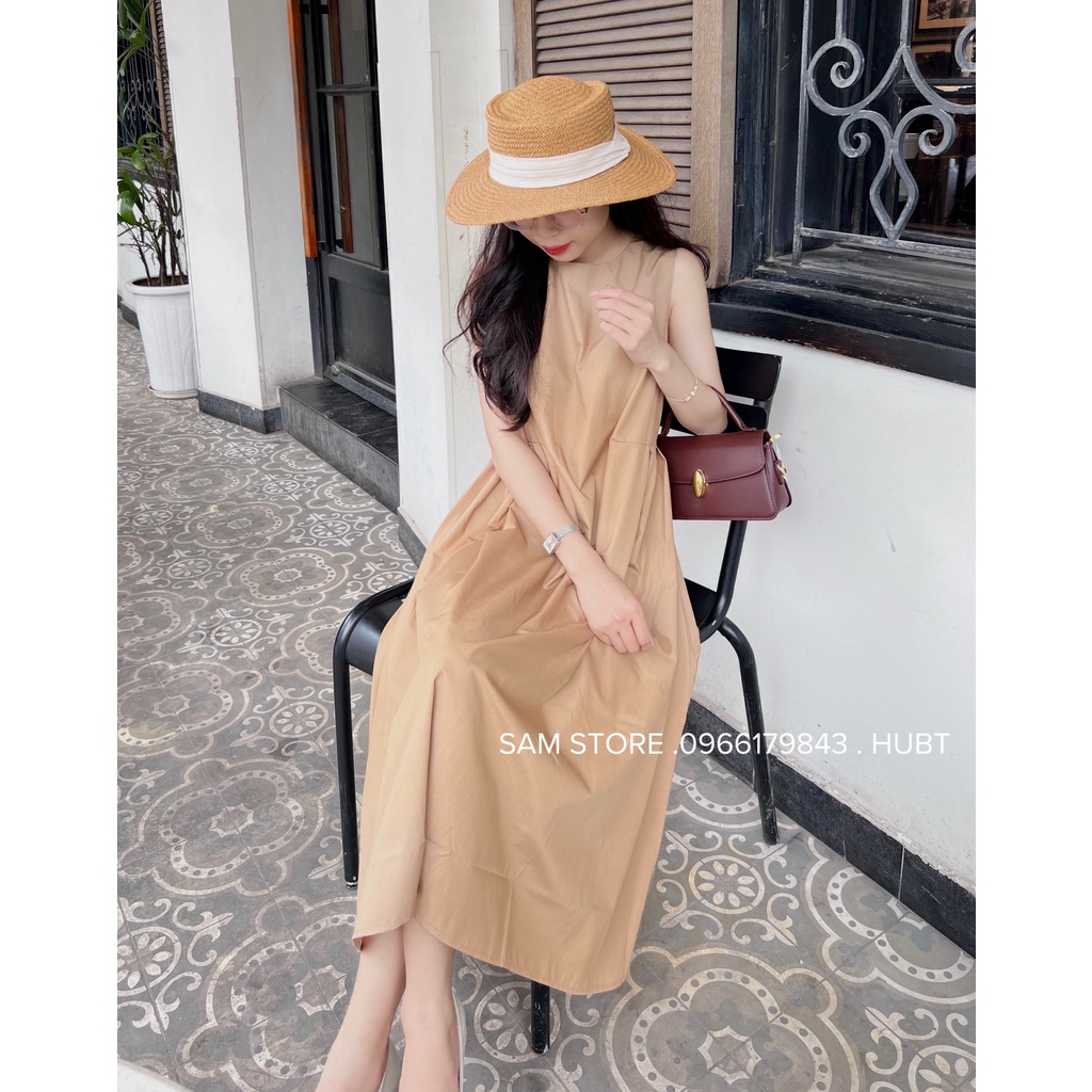 Váy sát nách 3 ly eo