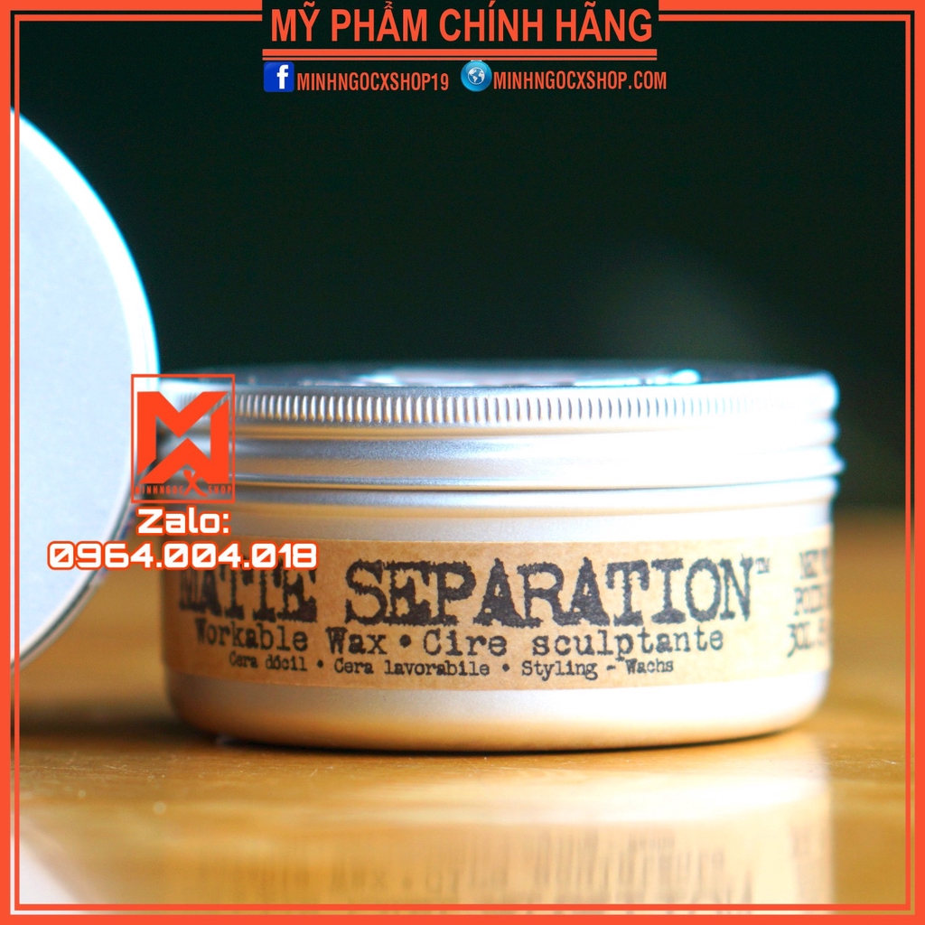 Sáp tạo kiểu TIGI BED HEAD MATTE SEPARATION 85g chính hãng