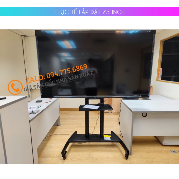 Giá Treo Tivi Di Động NB AVA1800 - 70 - 1P 55 - 90 Inch - Cột Kệ Treo Tivi Có Bánh Xe Di Chuyển [ Khoẻ Hơn NB AVA1500]
