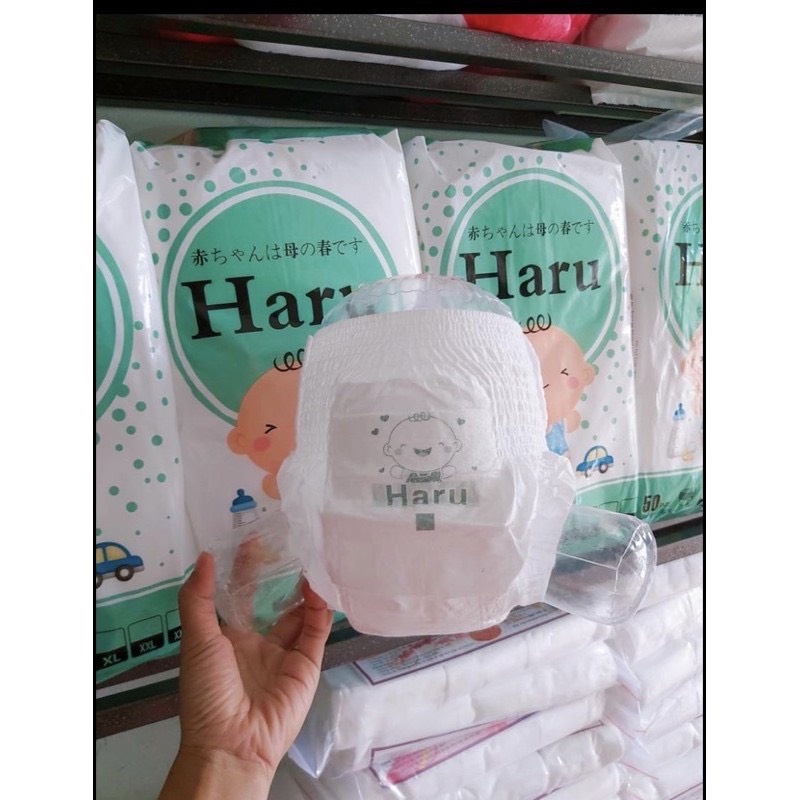 Tã/Bỉm HARU xuất Nhật Dán/Quần size S50/M50/L50/XL50/2XL50/3XL50/4XL42/5XL42