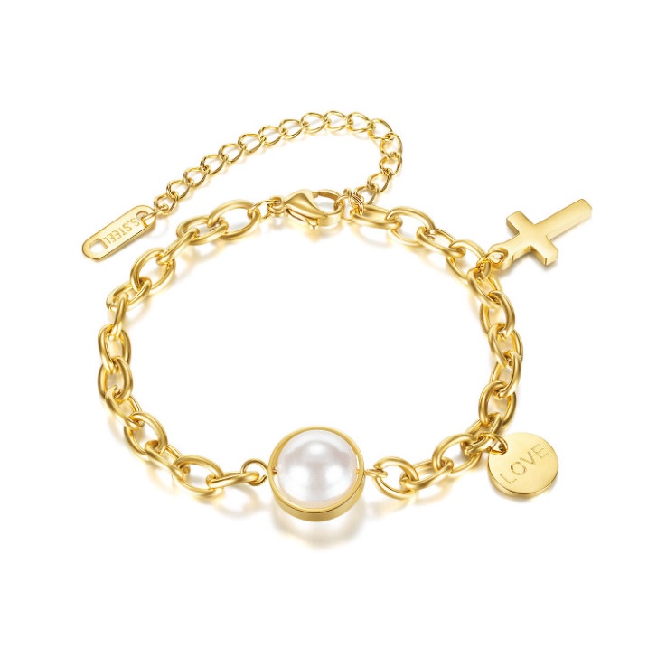 Lắc Tay Nữ Vòng Tay Titan Ko Rỉ Dây Xích TT 4144