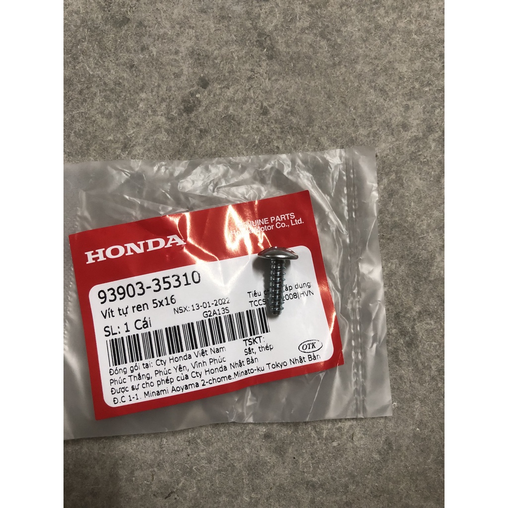 ỐC 5 LY RĂNG XOẮN ZIN CHÍNH HÃNG HONDA