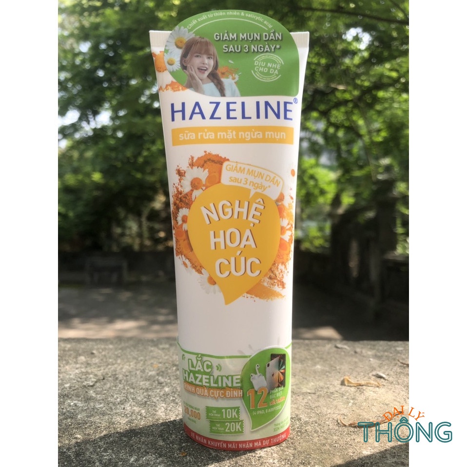 Sữa rửa mặt HAZELINE Matcha Lựu Đỏ | Nghệ Hoa Cúc | Tràm Trà - SRM Hazeline 50g / 100g