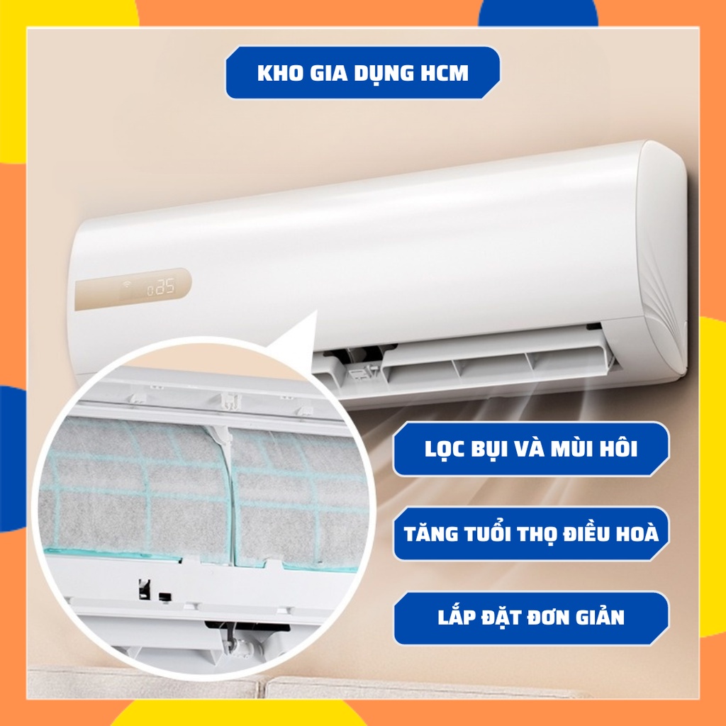 Tấm Lọc Chống Bụi ,Khử Mùi Cho Máy Điều Hòa Lắp Đặt Dễ Dàng K143