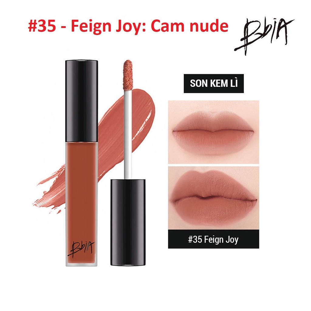 SON KEM BBIA LAST VELVET LIP TINT SỐ 35 - MÀU CAM ĐẤT PHA NUDE