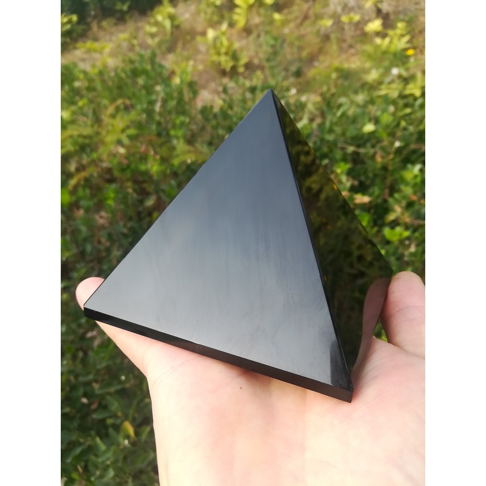 Đá Obsidian Đen 4-8cm Hình Kim Tự Tháp