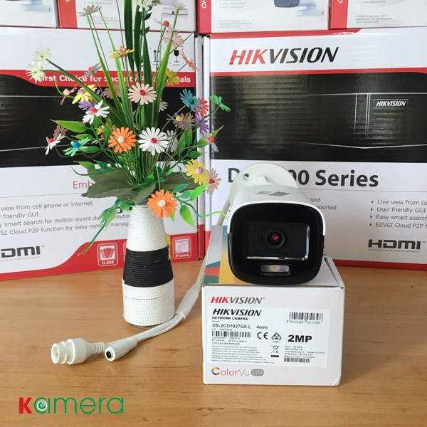 Camera IP COLORVU Lite 2.0 Megapixel HIKVISION DS-2CD1027G0-L -Cam kết hàng chính hãng | BigBuy360 - bigbuy360.vn