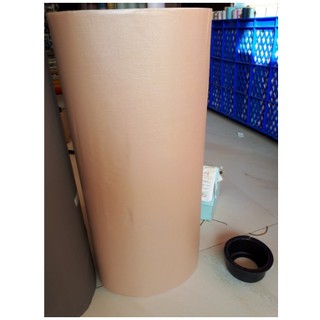 Decal giấy dán tường màu nâu vàng bề mặt nhám keo sẵn khổ 45cm