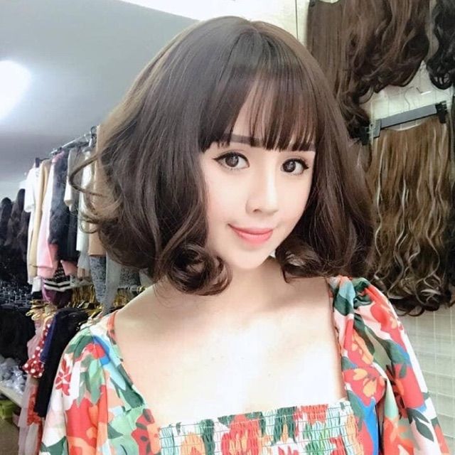 TÓC GIẢ NGẮN XOĂN ĐUÔI STYLE HÀN QUỐC NGUYÊN ĐẦU HÀNG TƠ CAO CẤP CỦA NHẬT XUẤT KHẨU 👩👩👩