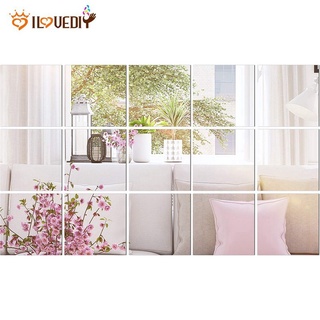 Set 3 Gương dán tường 30x30cm