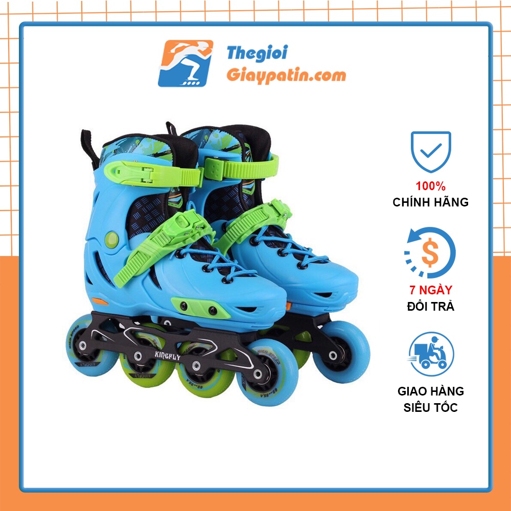 Giày patin Kingfly 198 dành cho trẻ em người lớn, full led, patin trẻ em, patin người lớn