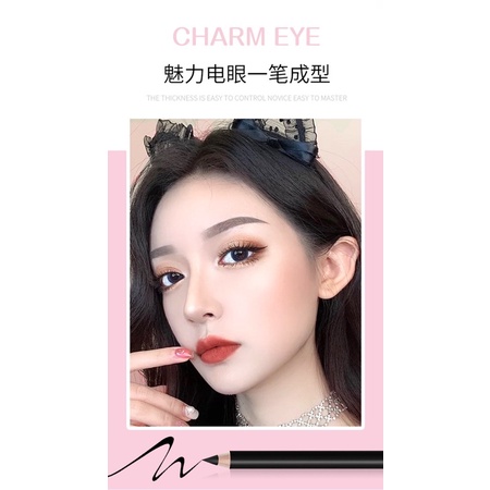 Chì Kẻ Mắt Đen Cao Cấp Sắc Nét Không Thấm Nước Velvet Smoothing Eyeliner Pencil