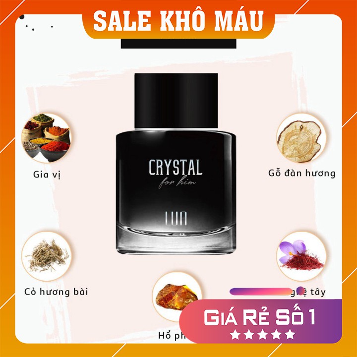 [GIÁ SỐC] Nước Hoa LUA Crystal For Him 60ml