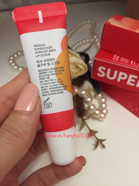 Tẩy Tế Bào Chết Môi Missha Superfood Apricot Lip Scrub | BigBuy360 - bigbuy360.vn