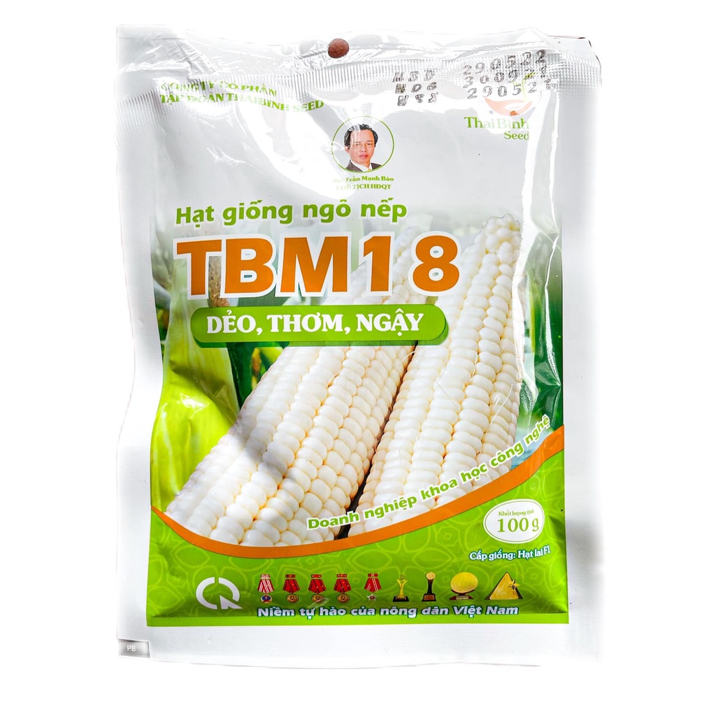 Hạt giống NGÔ NẾP TBM18 gói 100g
