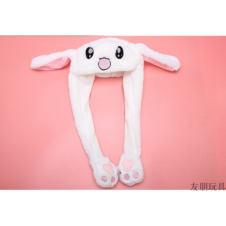 Mũ Tai Thỏ Giật Siêu Cute Nhiều Mẩu Hot Trend Chất Vải Nhung Dày Mịn (có đèn led)