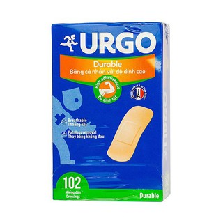 ✅[CHÍNH HÃNG]Băng keo cá nhân URGO Durable có độ dính cao (102 MIẾNG)