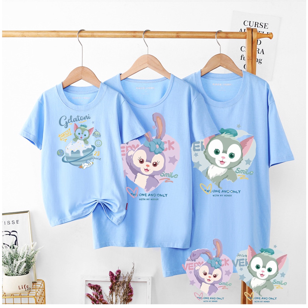Áo thun cotton mẫu thỏ siêu dễ thương cho cả gia đinh-áo thun gia đình du lịch