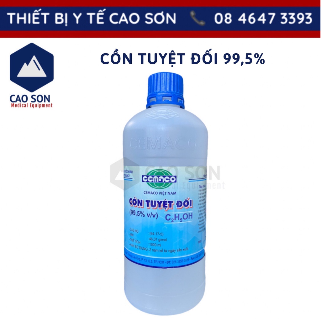 Cồn y tế tuyệt đối 99,5% - cồn ethanol nguyên chất 99.5 Ethanol Absolute