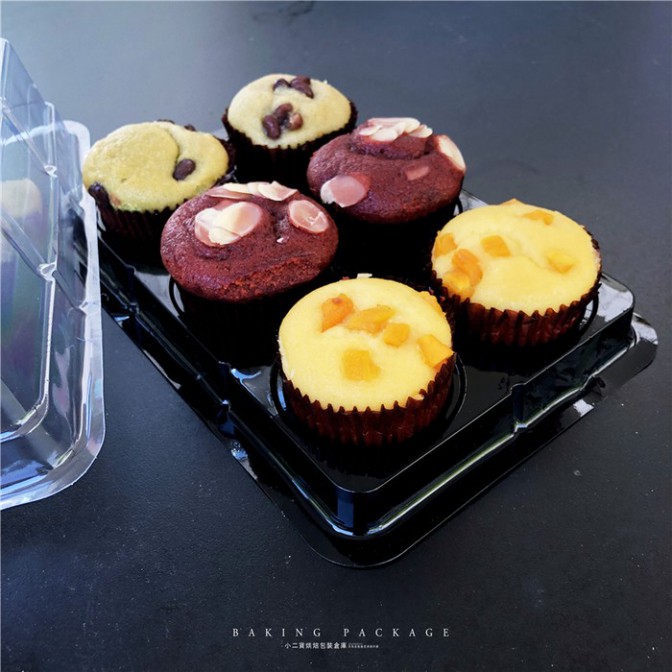 Bộ 50 hộp nhựa đựng bánh 6 ô tròn FG334 ;FG332