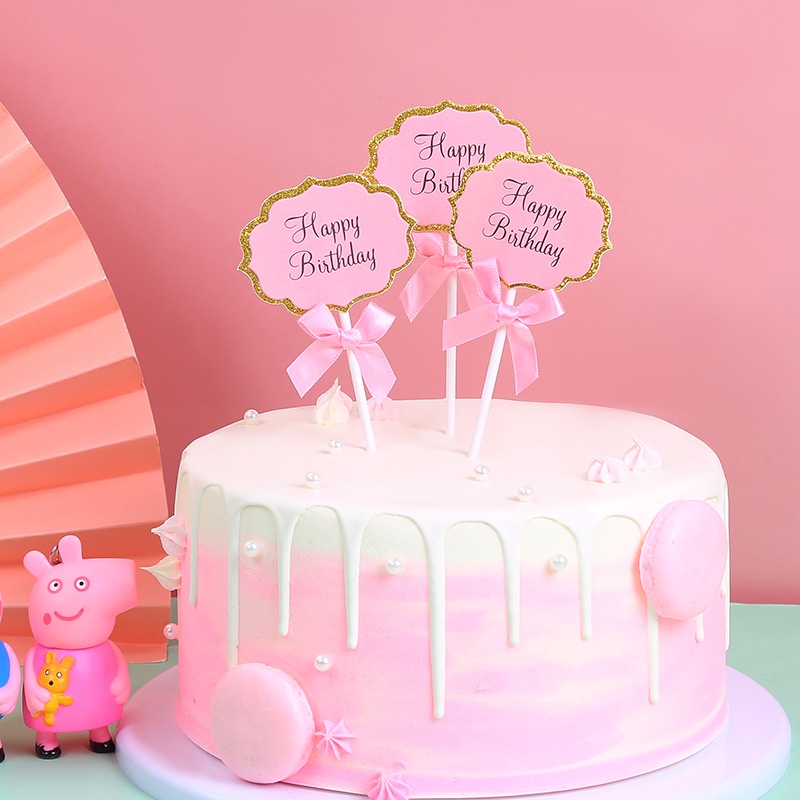 que cắm bánh [FREESHIP] thiệp happy birthday