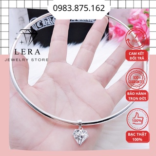 Kiềng nữ bạc ta nguyên chất mặt kim cương thiết kế trang sức trung niên tại Lera