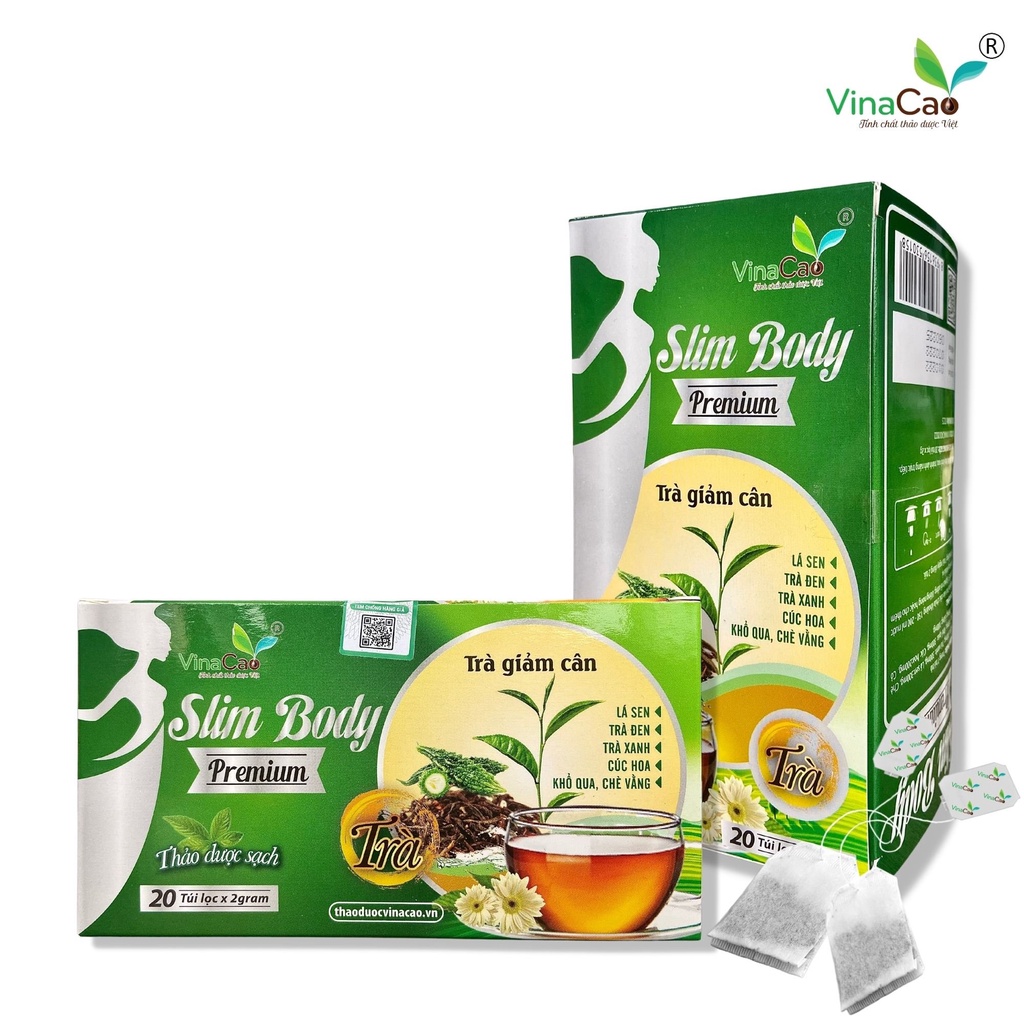 Trà giảm cân Slim Body Premium - Giảm cân, giảm mỡ máu, thanh nhiệt, mát gan