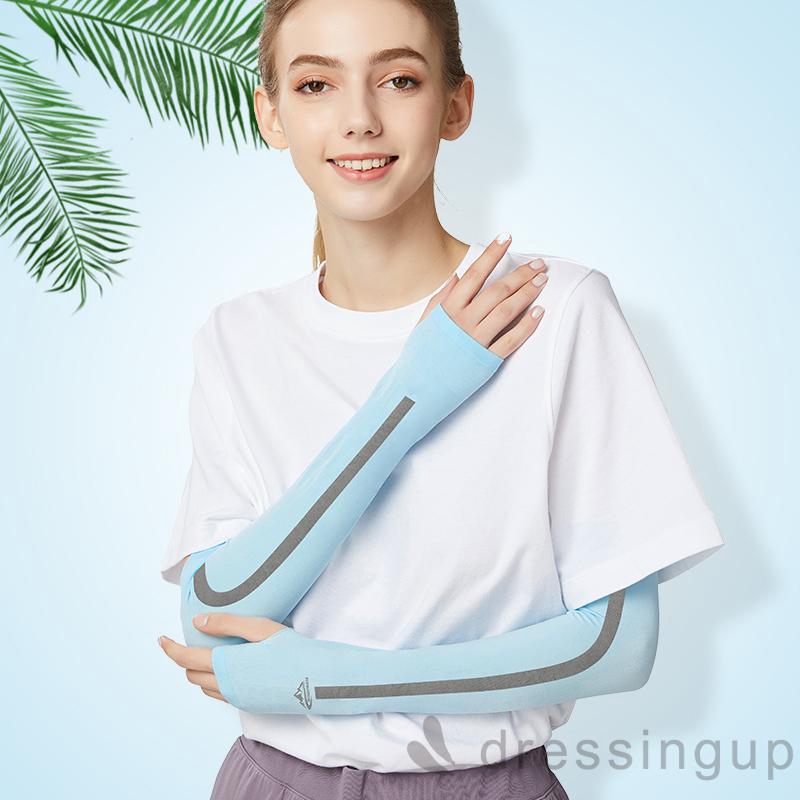 Ống Tay Áo Dài Bằng Lụa Chống Nắng Cho Các Hoạt Động Ngoài Trời