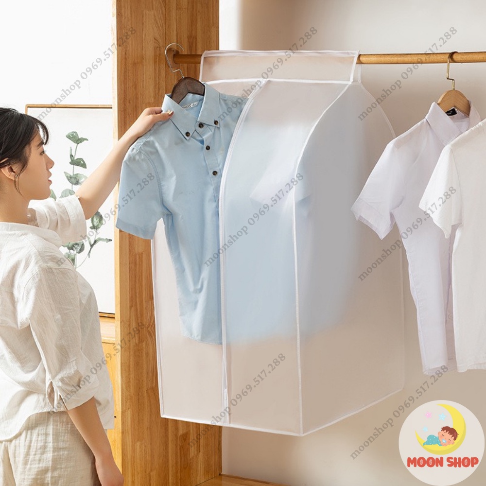 Túi Bọc Quần Áo Treo Tủ Chất Liệu Peva Trong Suốt Chống Thấm Nước, Bụi Bẩn