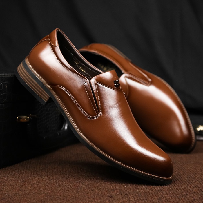 Giày nam đẹp da thật Manzano kiểu dáng trơn thanh lịch dành cho quý ông M66638