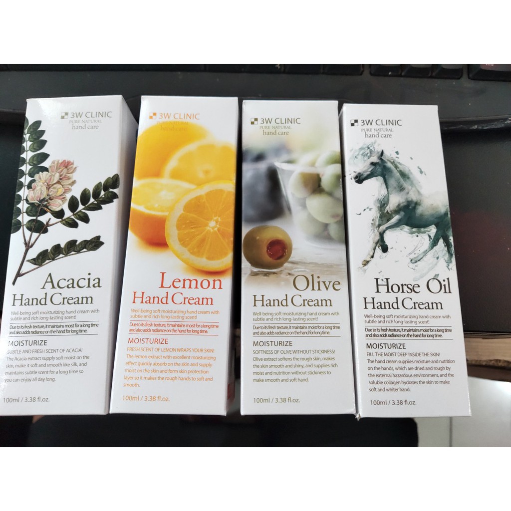 Kem dưỡng da tay 3W  Clinic 100ml