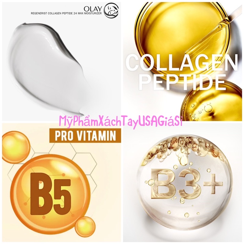 Kem dưỡng ẩm chống lão hóa và tái tạo da Olay Regenerist 2X Collagen Peptide 24 MAX Hydrating Moisturizer 48g