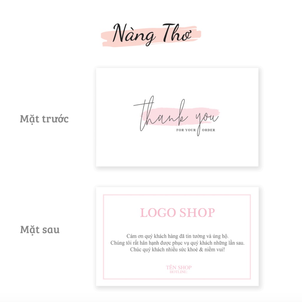 500 THANK YOU CARD_NAMECARD_DANH THIẾP THEO YÊU CẦU_THIẾT KẾ NÀNG THƠ