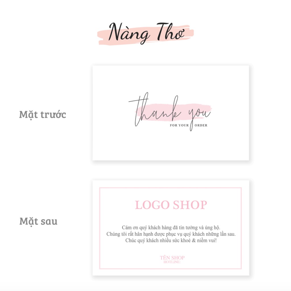 500 THANK YOU CARD_NAMECARD_DANH THIẾP THEO YÊU CẦU_THIẾT KẾ NÀNG THƠ