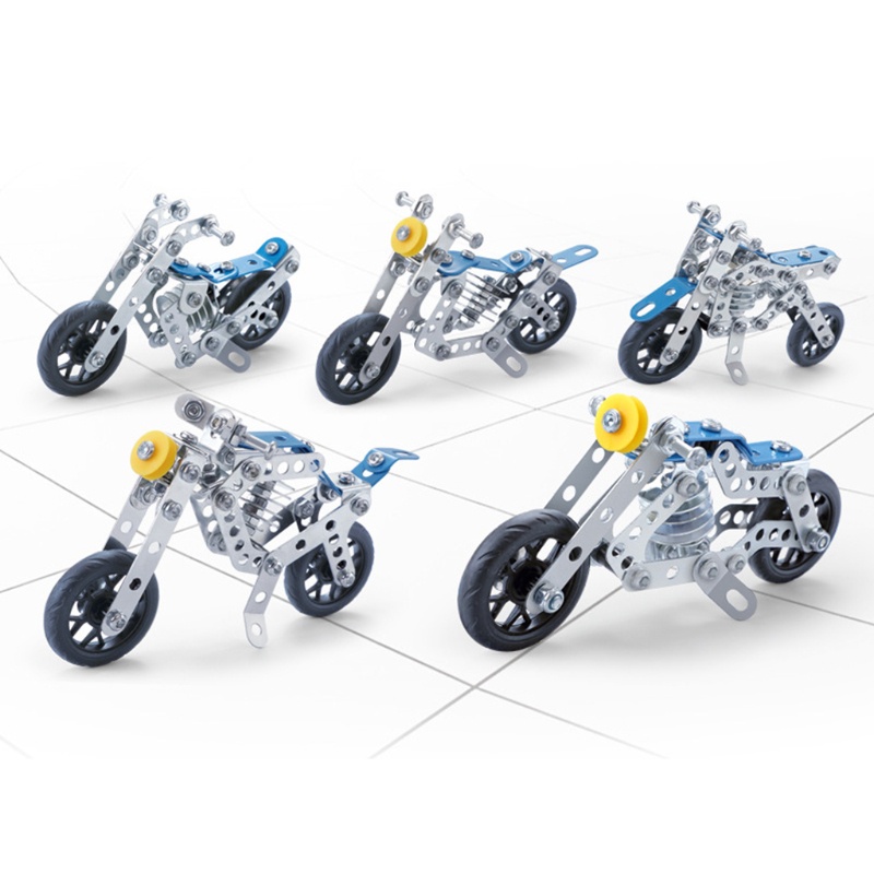 Mô Hình Xe Mô Tô Xây Dựng Bằng Hợp Kim Cho Trẻ Em