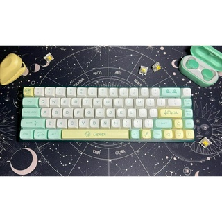 Keycap Cat Bitch, Mèo dễ thương Cho Bàn Phím Cơ XDA Profile Chất Liệu Thick PBT 131 Phím