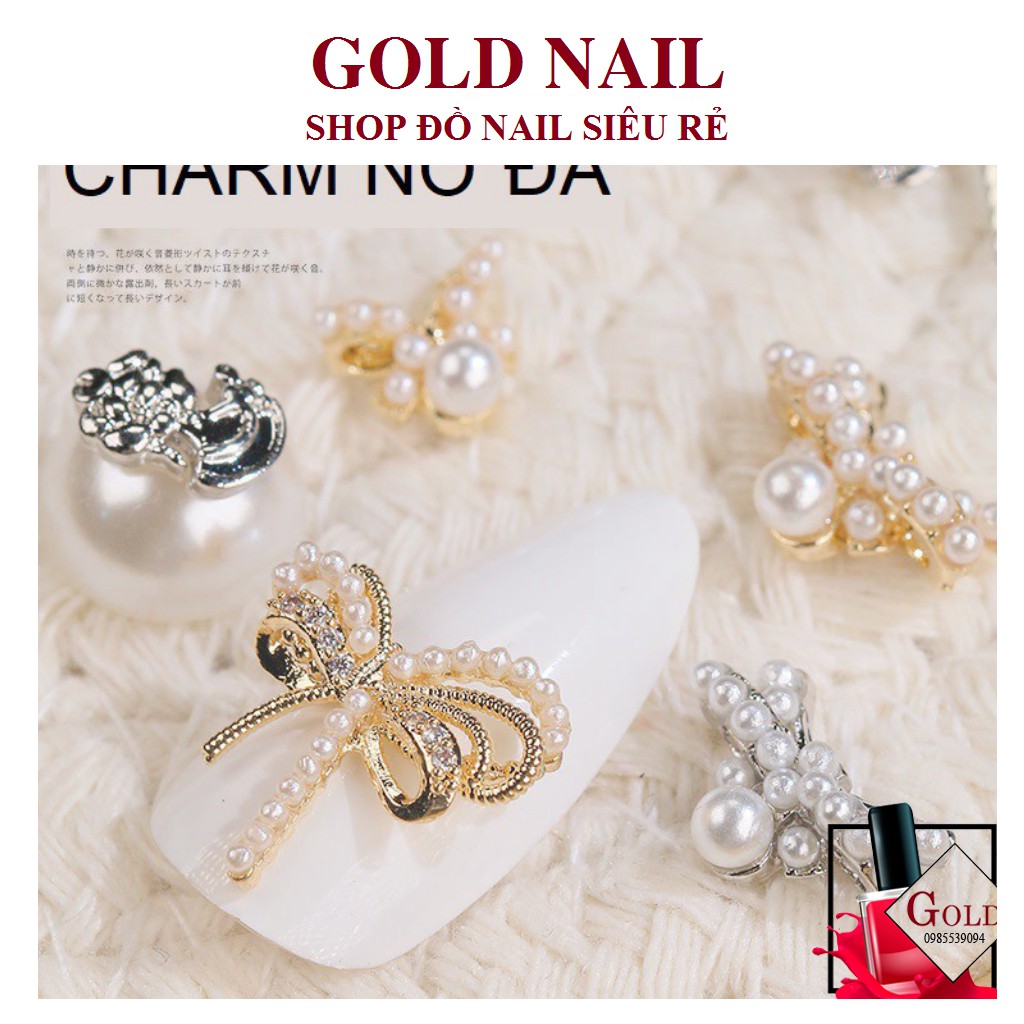 Charm nail , charm nơ đá đính móng