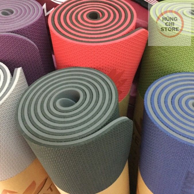 Thảm YOGA 2 Lớp Cao Cấp, Tập Gym, Chống Trơn Trượt Tiện Lợi 💦
