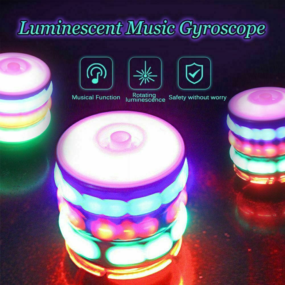 Flash Light-emitting Red Laser Line Gyro Magic Music Gyroscope