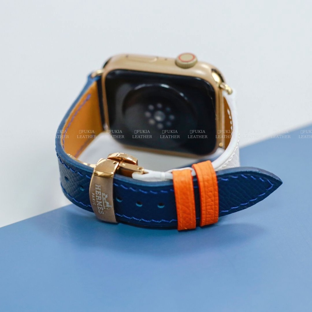 Dây da thủ công Epsom Mix Màu 4 dành cho Apple Watch, đồng hồ thông minh, đồng hồ cơ