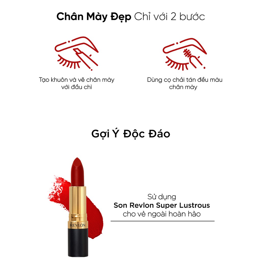 [Mã BMLTA50 giảm 50K đơn 150K] Chì kẻ mày lâu phai Revlon Colorstay Brow Pencil 0.35g