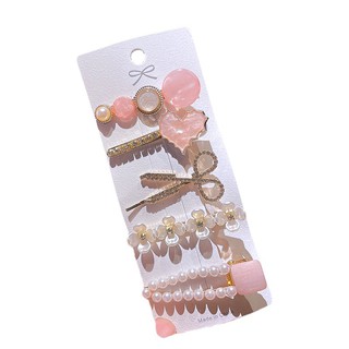 Set 5 Kẹp Tóc Đính Đá Thời Trang Nữ Tính