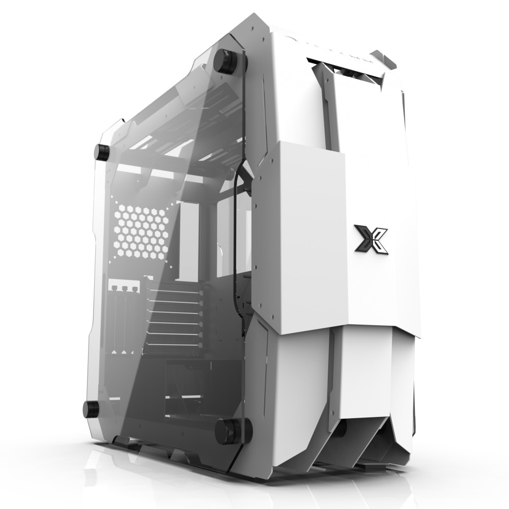 XIGMATEK X7 WHITE  - PREMIUM GAMING E-ATX - To như cái ghế, vỏ case to nhát thế giới