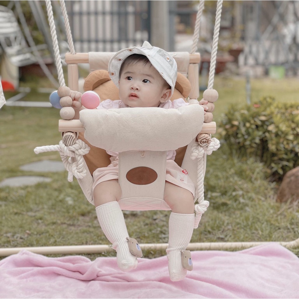 Bộ Tập Nhún Kiêm Xích Đu Cho Bé Chính Hãng OME JUMPER KIDS AND SWING Dành Cho bé Từ 3 Tháng tới 8 Tuổi