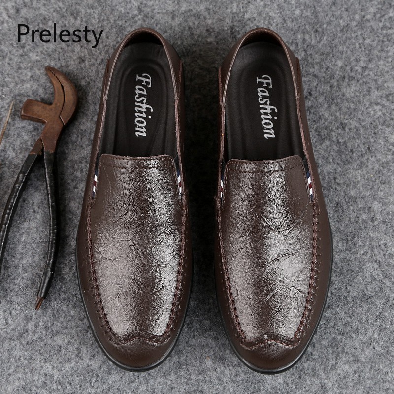 Cow Leather Shoes For Men Size 37 ~ 47