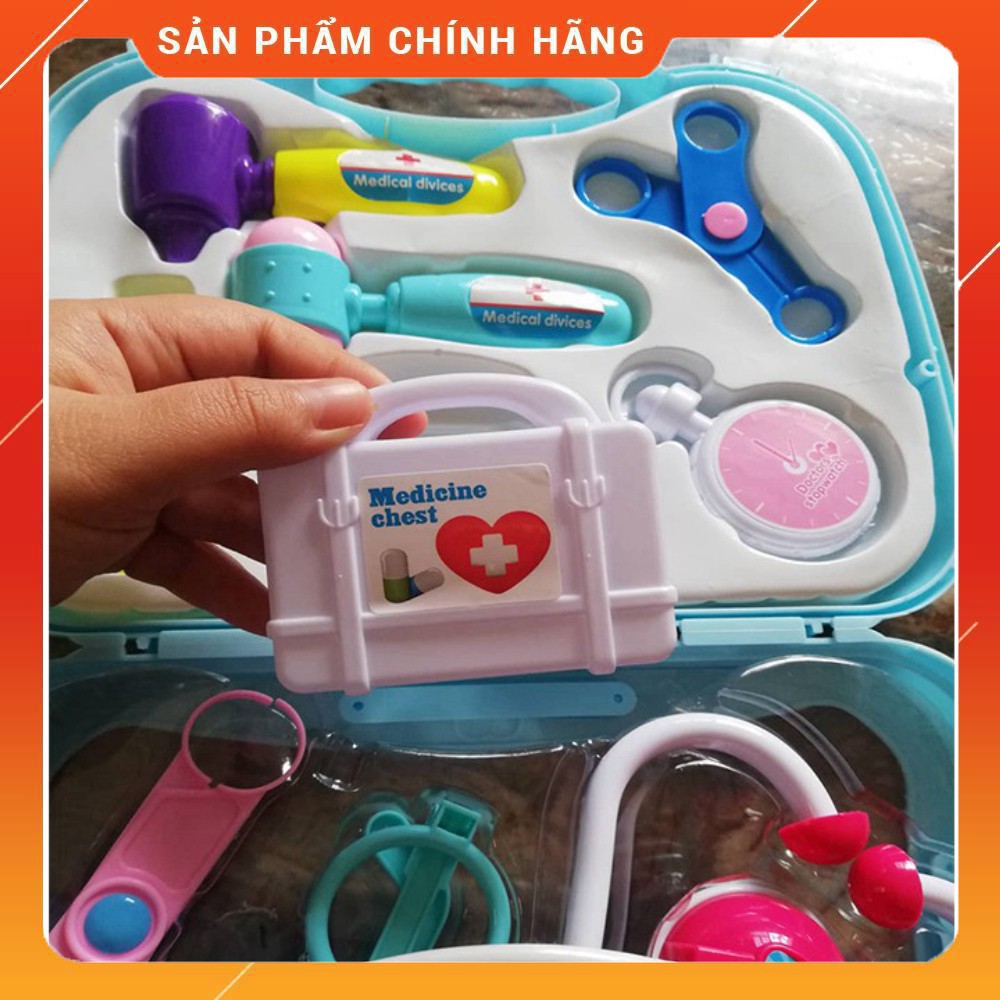 LOẠI ĐẸP-  HCM- Bộ Đồ Chơi Vali Bác Sĩ Long Thủy Cho Bé Tập Làm Bác Sĩ