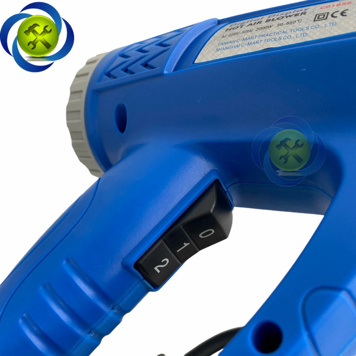 Máy thổi hơi nóng C-Mart C0185 2000W màn hình hiển thị nhiệt độ