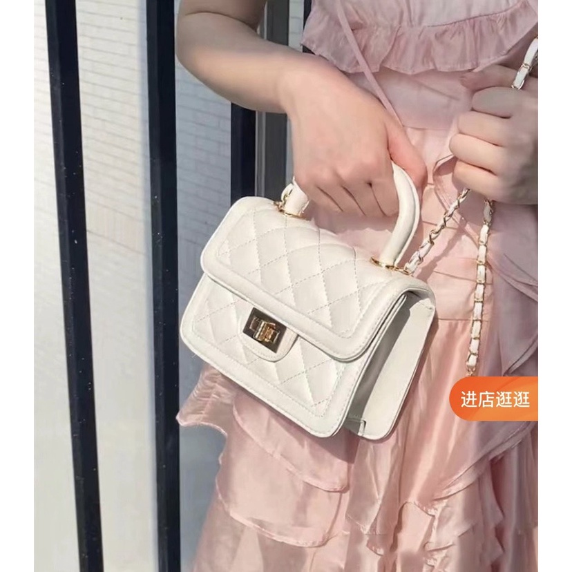 Túi đeo chéo nữ da vân trần chám cao cấp dây đeo luồn xích siêu đẹp phù hợp nhiều phong cách lứa tuối