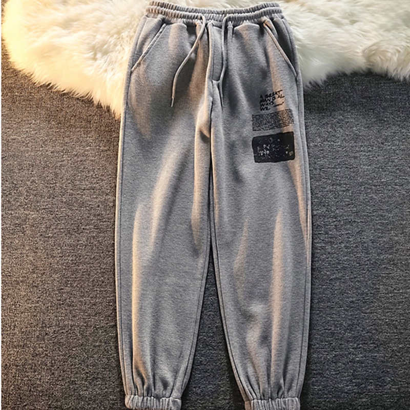 NRVP Quần thể thao nữ ống rộng phong cách đường phố Hàn Quốc mới